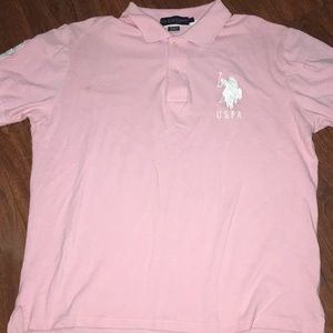 U.S. Polo ASSN polo. Pink. Size large